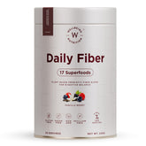 Wellbeing Nutrition organic daily fiber powder vanilla berry 17 superfoods plant based prebiotic blend